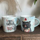 hand-painted pet mug