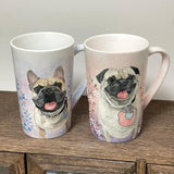 hand-painted pet mug