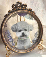 pet portrait wall art