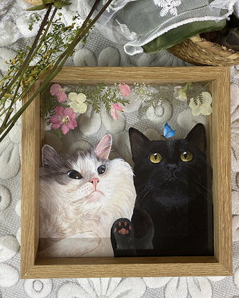 custom pet portrait on glass|framed wall art