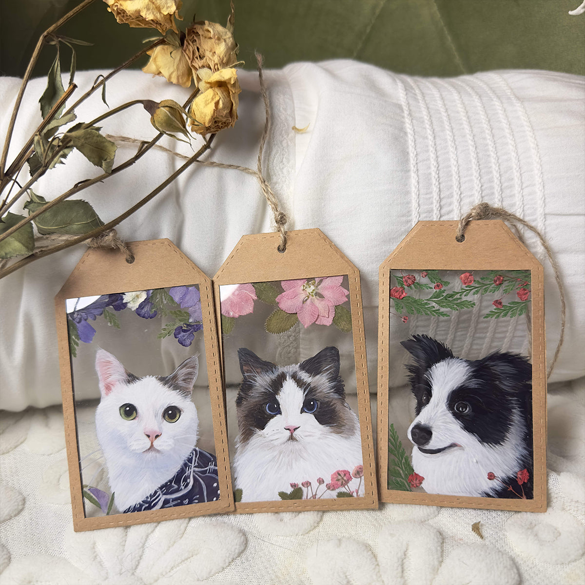 Custom Pet Portrait Bookmark