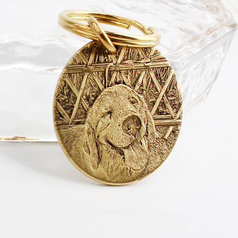 Round Metal Pet ID Tags