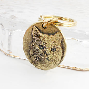 Round Metal Pet ID Tags