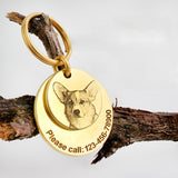 Round Metal Pet ID Tags