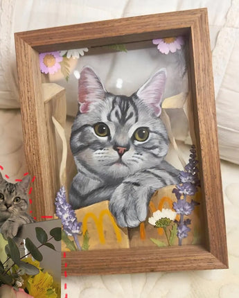 hand-painted pet portrait