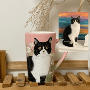 hand-painted pet mug